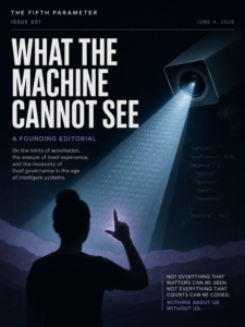 Cover of What the Machine Cannot See: A Founding Editorial
